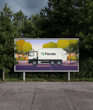 Panda Beauparc Roadside Billboard Mockup